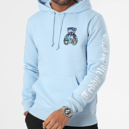 Teddy Yacht Club - Art Serie Hoodie Blauw Lichtblauw