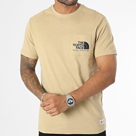 The North Face - Tee Shirt Poche California Beige