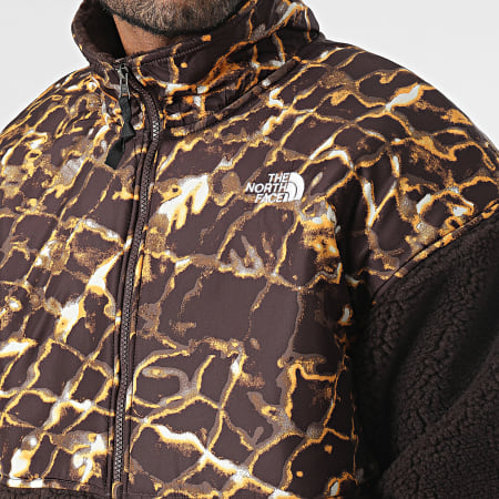 The North Face - A5IXI Giacca in pile con zip leopardo marrone