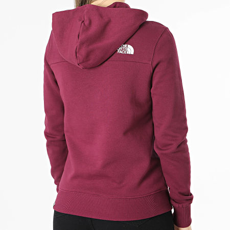 Sweat the north face femme rouge online
