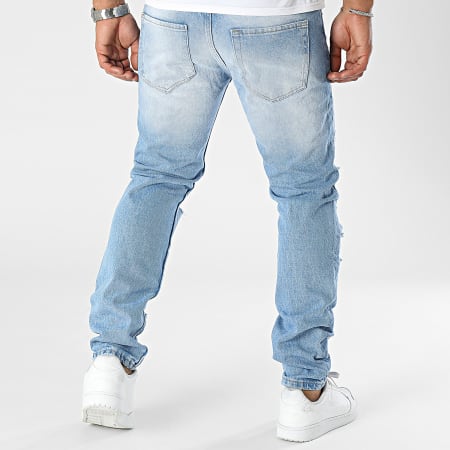 2Y Premium - Jeans con lavaggio blu