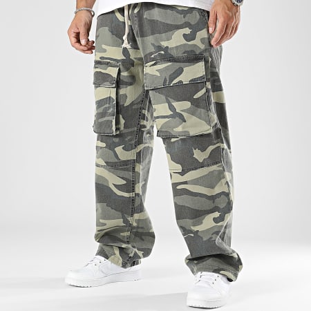 2Y Premium - Pantalon Cargo Vert Kaki Camouflage