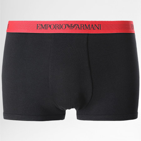 Emporio Armani - Lot De 3 Boxers 111625 Noir Rouge