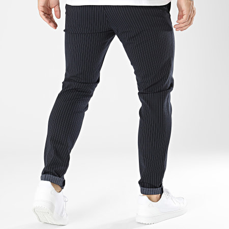 Only And Sons - Mark Pantaloni a righe blu navy