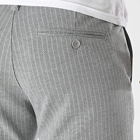 Only And Sons - Pantalones a rayas Mark Gris jaspeado