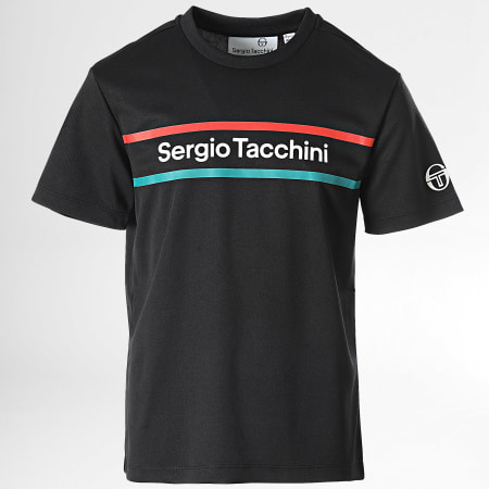 Sergio Tacchini - Maglietta Mikiko per bambini, nero