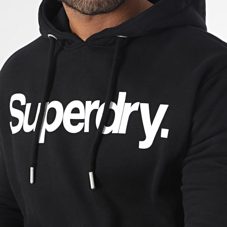 Superdry - Sweat Capuche Logo Classic Noir