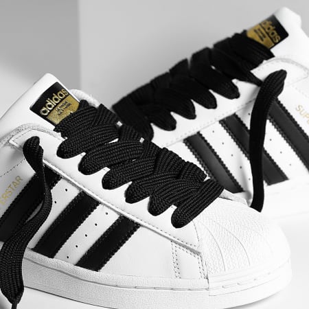 Adidas Originals - Baskets Superstar EG4958 Footwear White Core Black x Superlaced Gros Lacet Noir