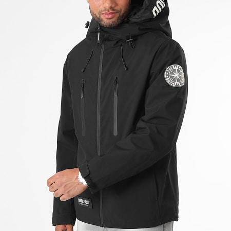 DoubleHood - Muller Zwart Ritsjack met capuchon