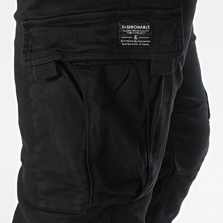 KZR - Pantalones cargo negros