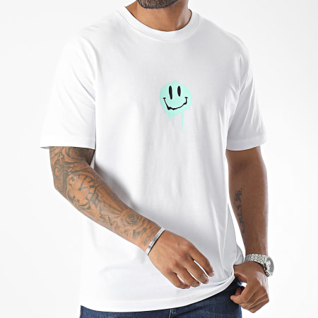 Luxury Lovers - Camiseta oversize grande Dripping Smiles Blanco Verde