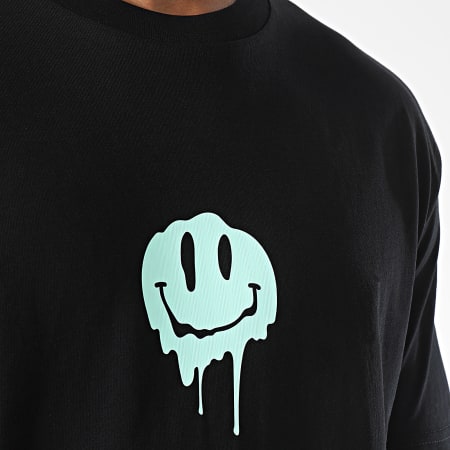 Luxury Lovers - Tee Shirt Oversize Large Dripping Smiles Noir Vert