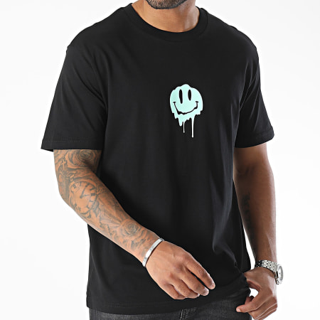 Luxury Lovers - Camiseta oversize grande Dripping Smiles Negro Verde