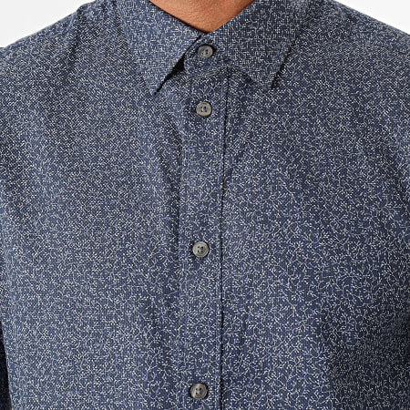 Selected - Camicia a maniche lunghe blu navy
