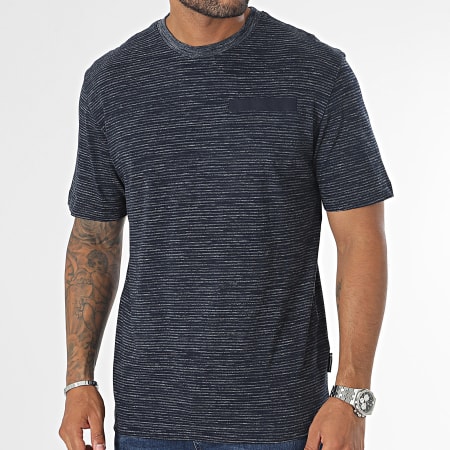 Tom Tailor - Pocket Camiseta 1037845-XX-10 Azul marino jaspeado