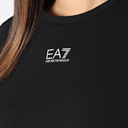 EA7 Emporio Armani - Sudadera de cuello redondo para mujer 6RTM09-TJPLZ Negro Oro