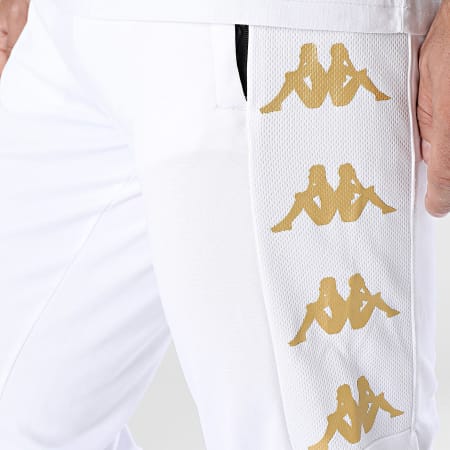 Kappa - Gaston 331G67W Pantaloni da jogging a fascia Oro bianco