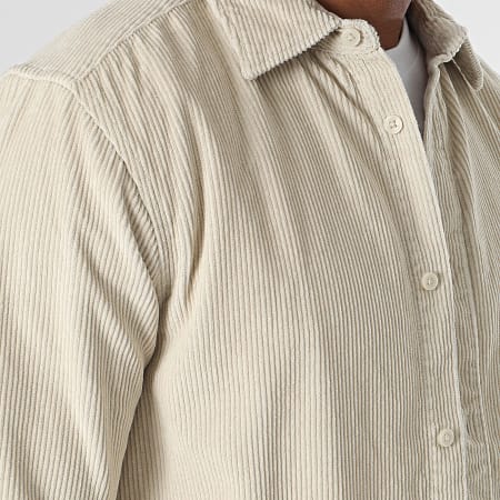 Only And Sons - Sobrecamisa Tyn de pana beige