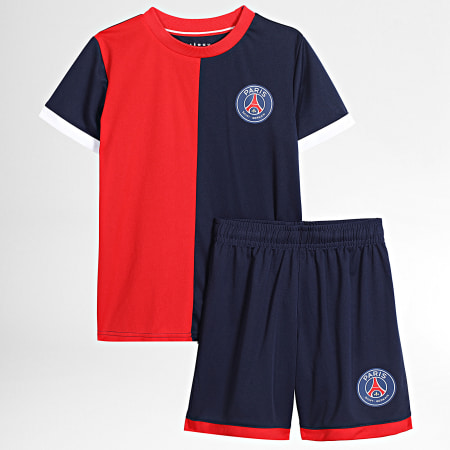 PSG - Ensemble Tee Shirt Et Short Jogging Enfant P15067C Bleu Marine