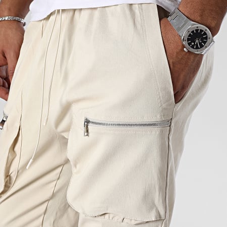 Uniplay - Pantaloni cargo beige chiaro