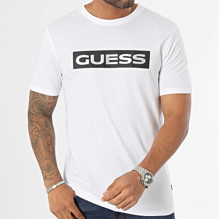 Guess - Camiseta M3BI80-K9RM1 Blanca