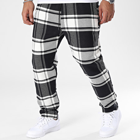 Uniplay - Pantaloni da jogging bianchi e neri