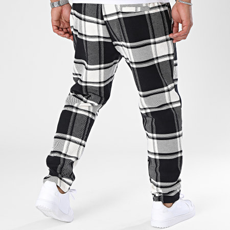 Uniplay - Pantaloni da jogging bianchi e neri