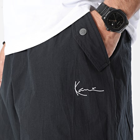 Karl Kani - Pantalon Small Signature Parachute 6003450 Noir