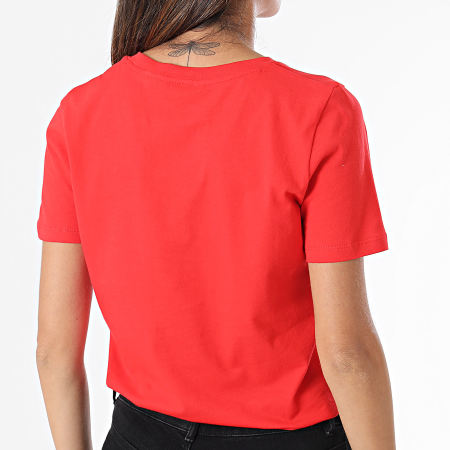 Tommy Hilfiger - Camiseta mujer Corp Logo 0276 Rojo