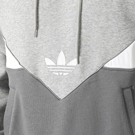 Adidas Originals - Sudadera con capucha reflectante IU4244 gris