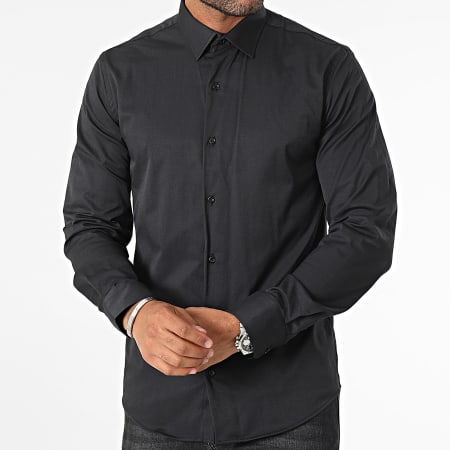 Mackten - Camisa negra de manga larga