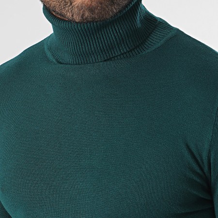 Classic Series - Jersey verde con cuello vuelto