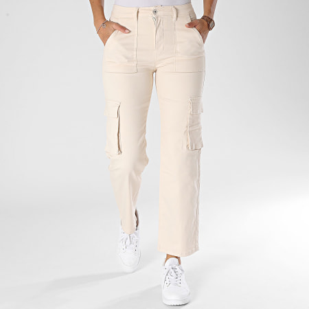 Girls Outfit - Pantalón Cargo Beige Mujer
