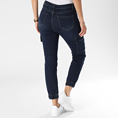 Girls Outfit - Jeans Cargo Raw Blue Donna