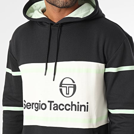 Sergio Tacchini - Sweat Capuche 40385 Leanna Noir Blanc