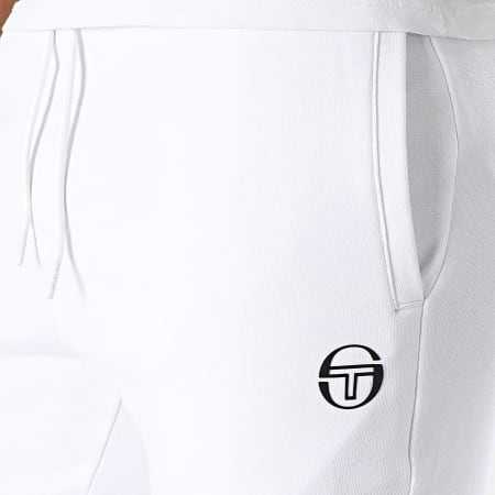 Sergio Tacchini - Pantalon Jogging Vizard Fleece Blanc