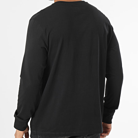Timberland - Tee Shirt Manches Longues AOP Logo A6JK9 Noir