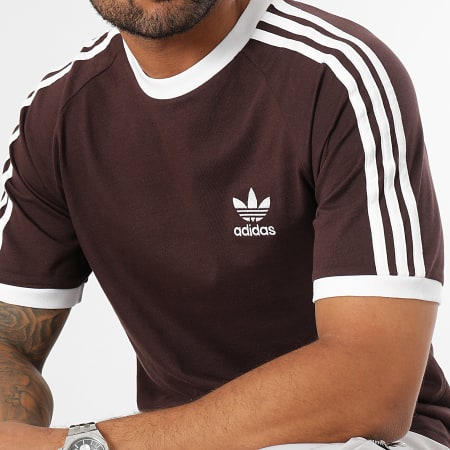Adidas Originals - Tee Shirt A Bandes 3 Stripes IM2077 Marron