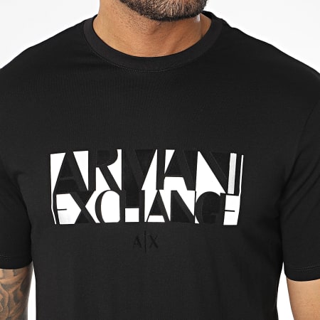Armani Exchange - Camiseta 6RZTJC-ZJBYZ Negro Plata
