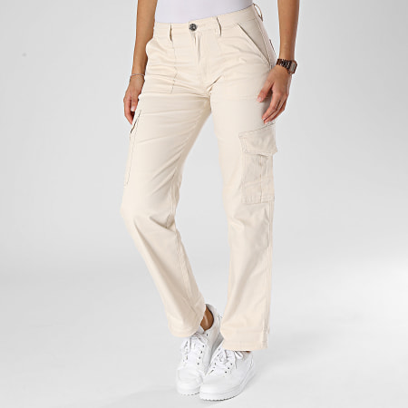 Girls Outfit - Pantalones Cargo Mujer Beige Claro