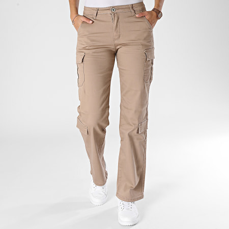 Girls Outfit - Pantalón Cargo Beige Mujer - Ryses