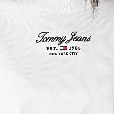 Tommy Jeans - Tee Shirt Femme Classic Essential Logo 6444 Blanc