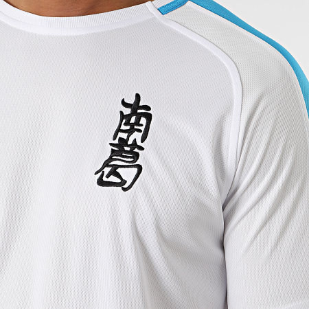 Okawa Sport - Tee Shirt Legend Newpie OTL21000 Blanc Bleu Clair