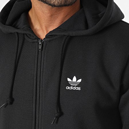 Adidas Originals - Sweat Zippé Capuche Essential IL2511 Noir