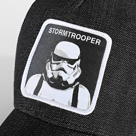 Capslab - Casquette Trucker Star Wars Stormtrooper Gris Anthracite Chiné