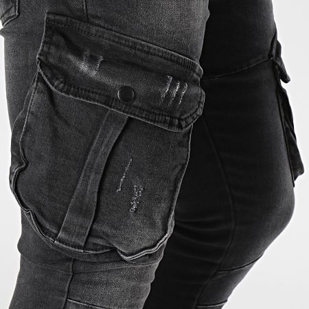 Jean Slim Skinny VERO MODA Gris Anthracite – Taille 34/36, Clous Bronze, Occasion Très Bon état