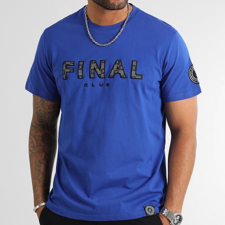 Final Club - Camiseta Azul Damier Bordado 1130 Azul Real