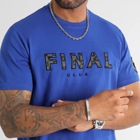 Final Club - Camiseta Azul Damier Bordado 1130 Azul Real