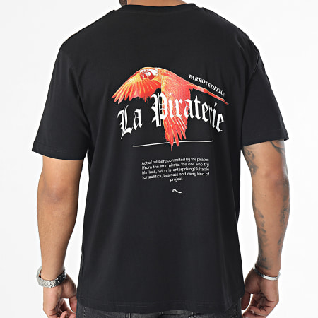 La Piraterie - Camiseta oversize Parrot Edition Negra