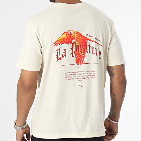 La Piraterie - Tee Shirt Oversize Parrot Edition Beige